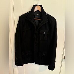 Black Men’s Medium H&M classic jacket